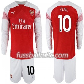 Fußballtrikots Arsenal Mesut Ozil 10 Kinder Heim Trikotsatz 2018-2019 Langarm